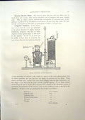 Antique Old Print Sectional View Dowson Suction Plant Serving Gas Engine 1908