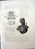 Old Print Darraeq Single Cylinder Engine Speedwell Two Cylinder Four 1908 20th