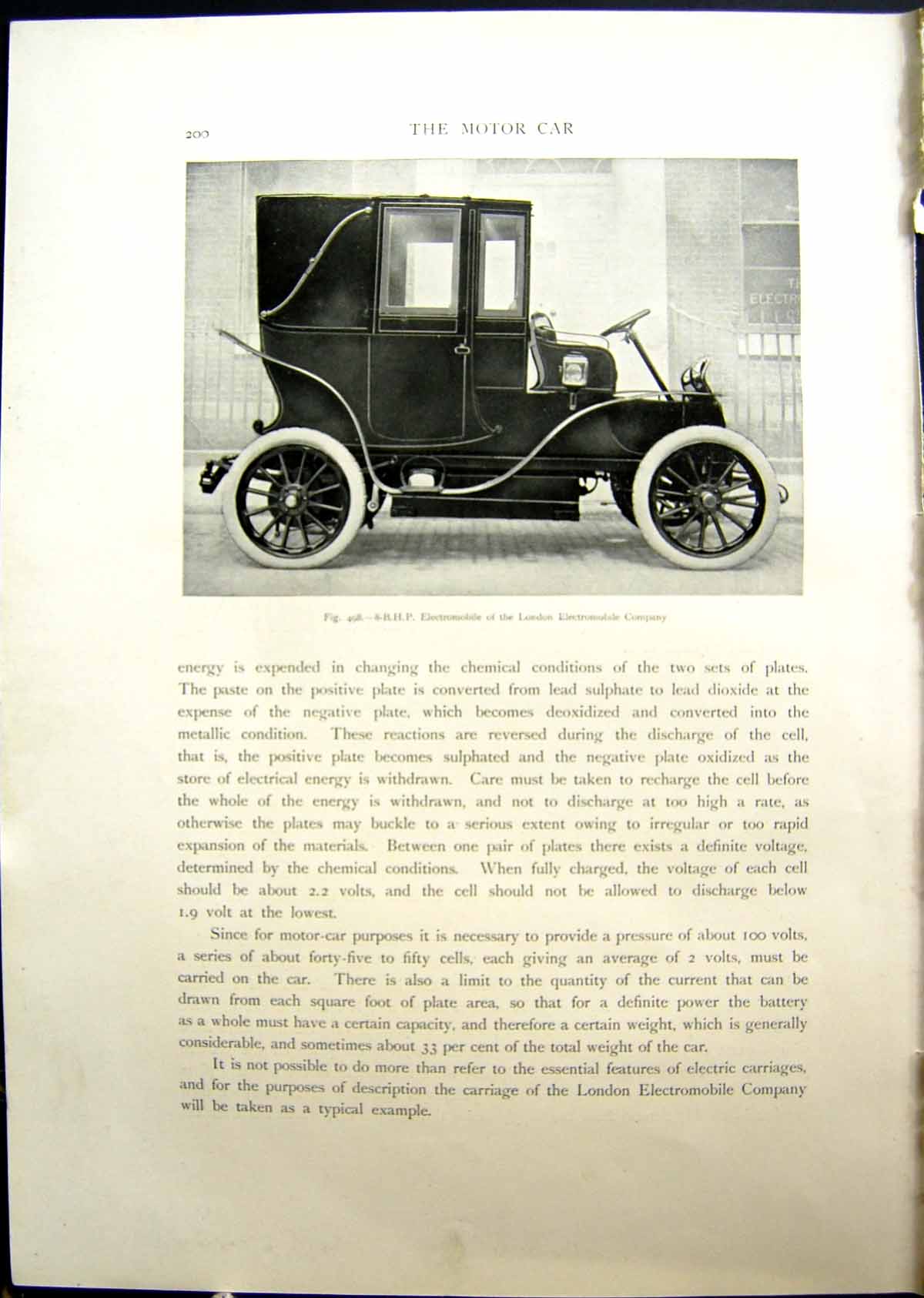 Old Electromobile London Co Turner Miesse Steam Car Hand Wheels 1908 20th