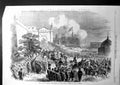 Antique Print The Sultan Entering The Citadel Cairo Sketch By F George 1863