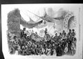 Antique Old Print The Sultans Progress Through Cairo Sketch By F George 1863