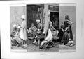Antique Print Sketches In Cairo Porters Bazaar Glass-Bead Shop Bedouin 1883