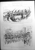 Old The War In The East Field Kitchen Fortress Nish Servian Army 1885 Victorian