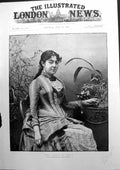 Antique Print Queen Natalie Servia Sketch From Photograph By G Brogi 1888