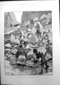 Old Print The Insurrection In Herzegovina An Ambuscade Rifles River 1882 19th