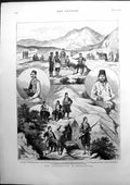 Old Print The Insurrection In Herzegovina Nevesinje Montenegro Road 1875 19th