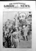 Antique Print Kuropatkin In Colossal Effigy Japanese Festal Manchuria 1905 20th