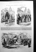 Old New Year'S Festival Procession At Yokohama Japan Dog Himura 1872 Victorian