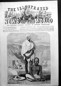 Old The War In Bhootan Punakha Burnt Palace Rajah Saleeka India 1866 Victorian