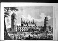 Old Antique Print The Palace The Nawab Moorshedabad Indians Cattle 1858 19th