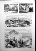 Old Famine In India War Hospital Wounded Russian Batteries Kars 1877 Victorian