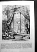 Old Antique Print The Supposed Gates Somnauth Arsenal The Fort Agra 1872 19th