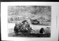 Old Crossing River In India Boat Sketch Natives Pulled By Horse 1874 Victorian
