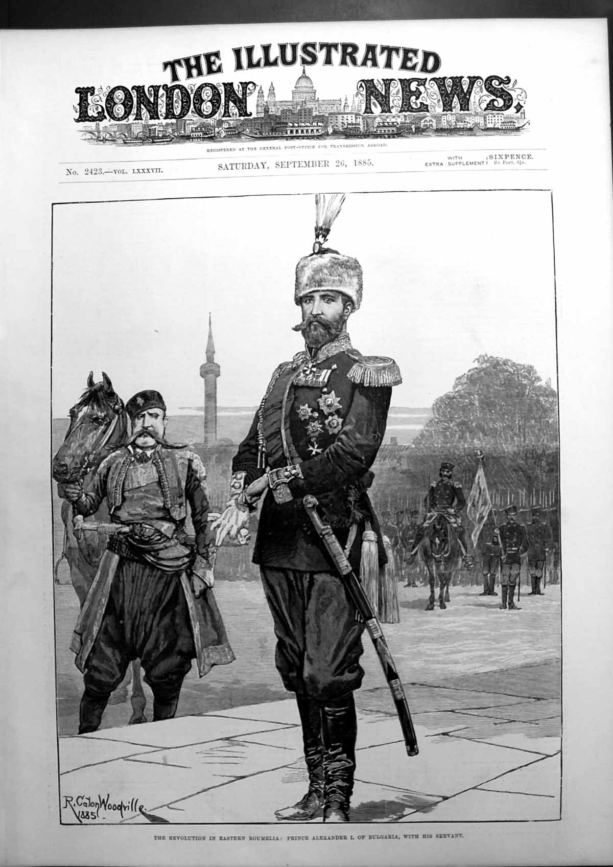 Old The Revolution In Eastern Roumelia Prince Alexander Bulgaria 1885 Victorian