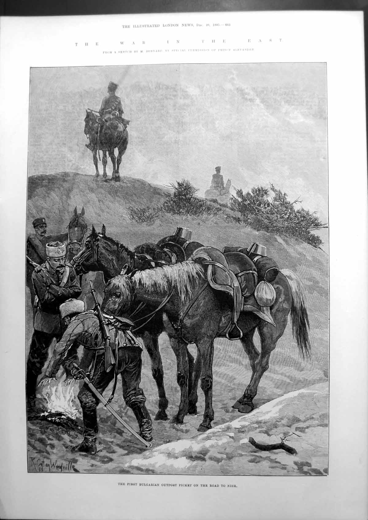 Old War In The East First Bulgarian Outpost Picket Road To Nish 1885 Victorian