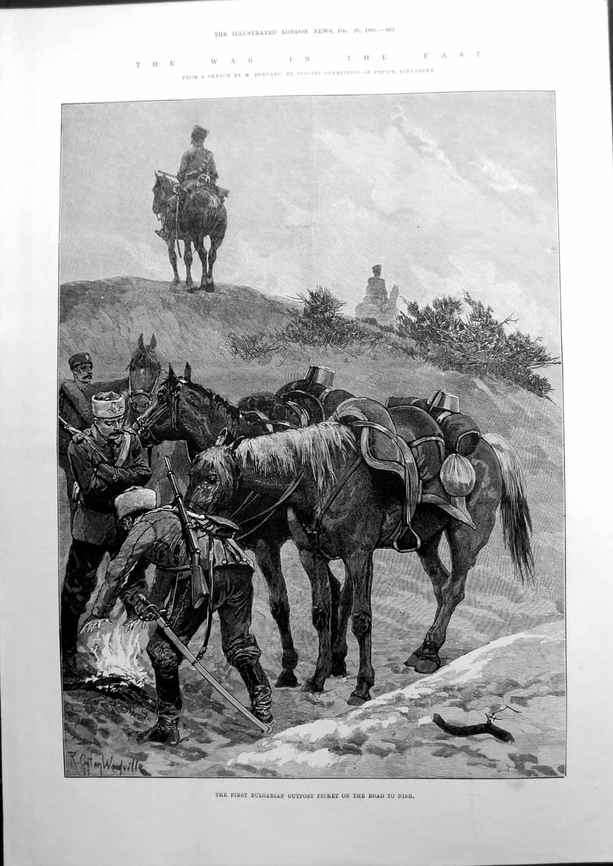 Old WarÔøΩInÔøΩTheÔøΩEastÔøΩFirstÔøΩBulgarianÔøΩOutpostÔøΩPicketÔøΩRoadÔøΩToÔøΩNishÔøΩ1885 Victorian