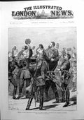Old Print Return Prince Alexander To Bulgaria Arrival At Rustchuk 1886 19th