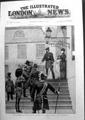 Antique Old Print Prince And Princess Wales In Denmark Reception Emperor 1885