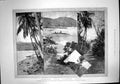 Antique Old Print Samoa Islands Disaster German American War Ships Apia 1889