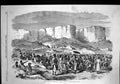 Original Old Antique Print Abyssinian Expedition Weekly Fair Antalo 1868 19th