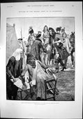 Antique Print Battle Oudenarde Prince Eugene Received Marlborough Camp 1893