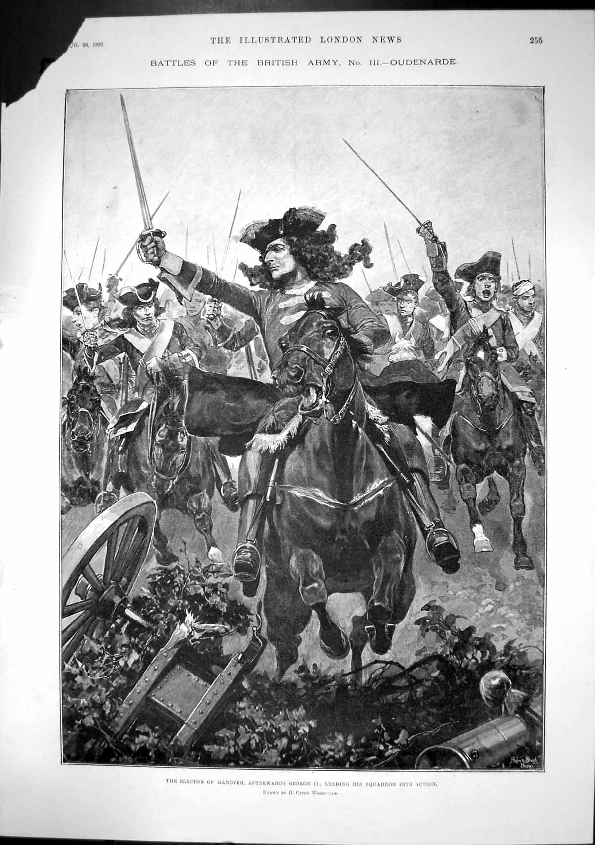 Old Battle Oudenarde Elector Hanover George 11 Leading Squadron 1893