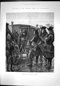 Old Antique Print Battle Blenheim Marlborough Giving Orders Daybreak 1893 19th