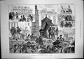 Old Print Historical Procession Tercentenary Defeat Armada Plymouth 1888 19th