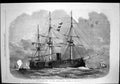 Old Our Iron Clad Fleet Screw Corvette Pallas Carrying Six Guns 1866 Victorian