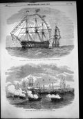 Old Naval Review Pivot Ships Rodney London Signal Gun Boat Attack1856 Victorian