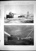 Old Destroyer Flotilla Portsmouth Practising Search Light Solent 1899 Victorian