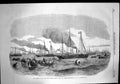 Old Print Grand Naval Review Liberty Men Going On Shore J Carmichael 1856 19th