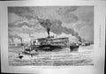 Antique Old Print Burmah Review Flotilla Troops On Board Irrawaddy Bhamo 1886