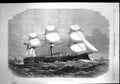 Original Old Antique Print British Iron Clad Fleet Hms Lord Clyde 1867 19th