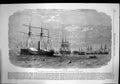Old Hm Ship Majestic Keeping Watch Steam Rams Mersey El Tousson 1863 Victorian