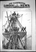 Old Naval Manoeuvres Clearing Action On Board Flag Ship Topmasts 1888 Victorian