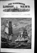 Antique Old Print Hms Liffey Rescuing Crew Burning Barque Anita Pacific 1878