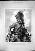 Old Antique Print Hans Joachim Von Zieten Frederick Greats Marshal 1895 19th