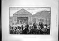 Antique Old Print Passion Play Ober Ammergau Inside Theatre Lucien Davis 1890