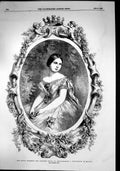 Original Old Antique Print Hrh Princess Royal England Photograph Mayall 1856
