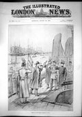 Original Old Antique Print Arrival German Emperor Cowes Melton Prior 1895 19th
