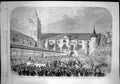 Old Print Coronation King Queen Prussia Procession Church Konigsberg 1861 19th