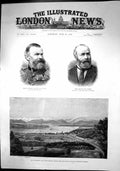 Old Antique Print Starnberg Lake Munich King Bavaria Drowned Himself 1886 19th