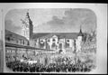 Old Print Coronation King Queen Prussia Procession Church Konigsberg 1861 19th