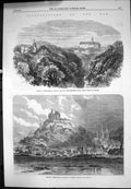 Old War Castle Furstenstein H Q Prince Prussia Marburg Hesse Cassel