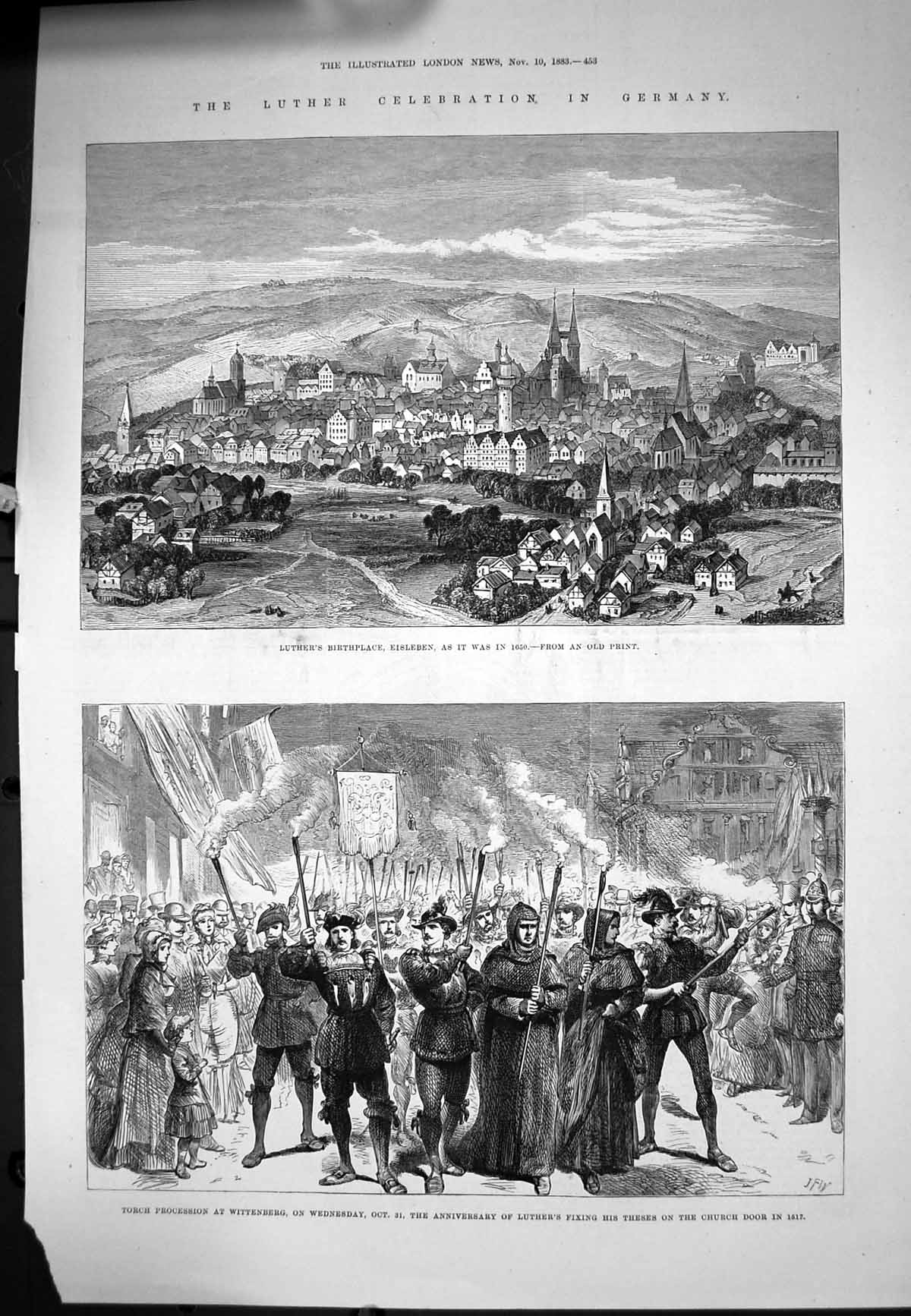 Old Luther Celebration Germany Eisleben 1650 Birthplace Wittenberg 18