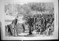 Antique Print Zooological Gardens Berlin Water Ducks Families Children 1874