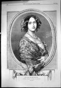 Antique Old Print Her Majesty Queen Prussia Crowned Friday Konigsberg 1861 19th