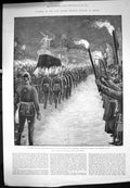 Old Funeral German Emperor William Berlin Body Lie State Cathedral 18 19th