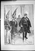 Antique Print Late German Emperor WilliamPrussian Guard Rc Woodville 188